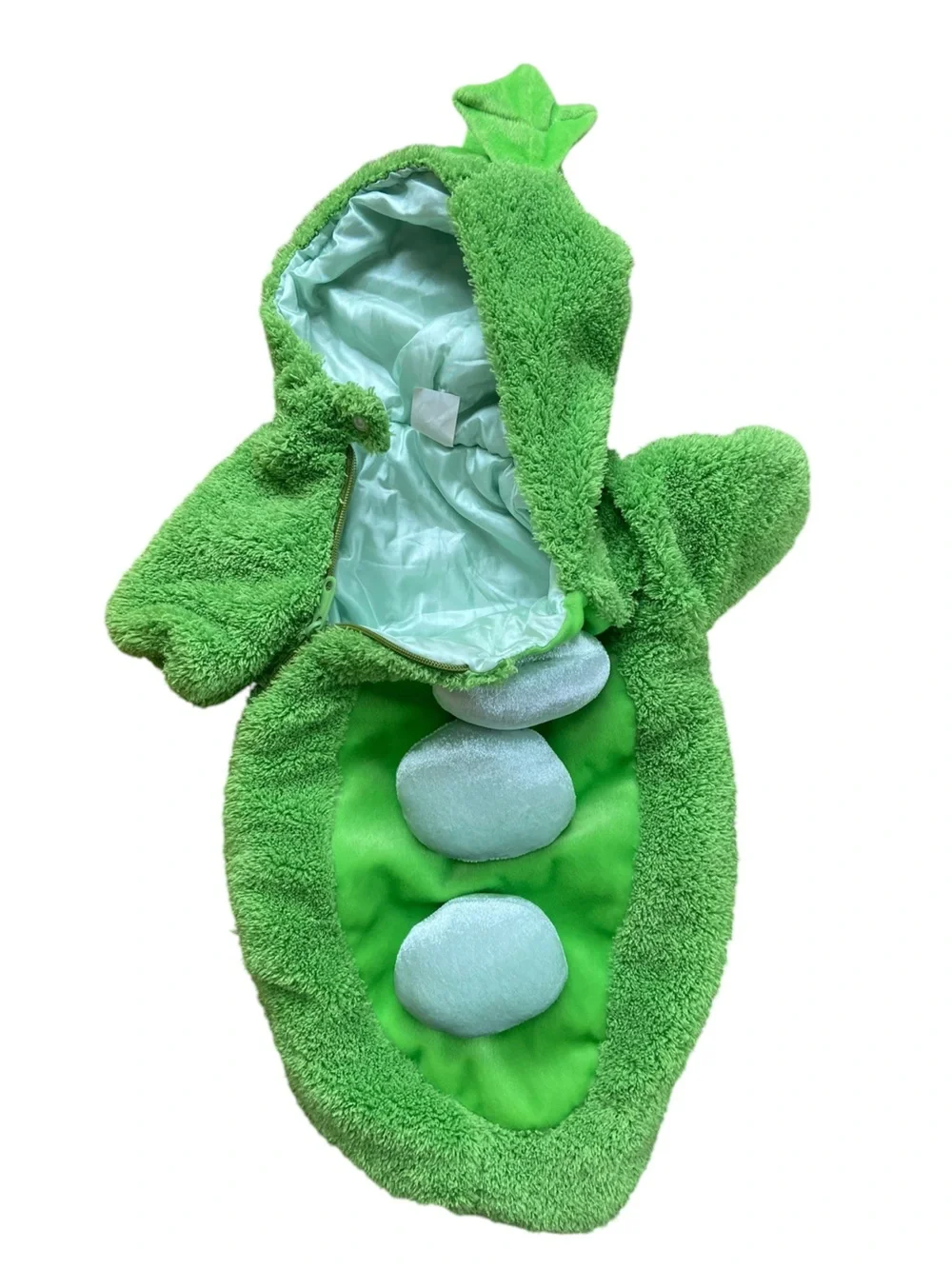 Underwraps Pea In A Pod Costume Infant 0-6 Months Green Halloween Cozy Party